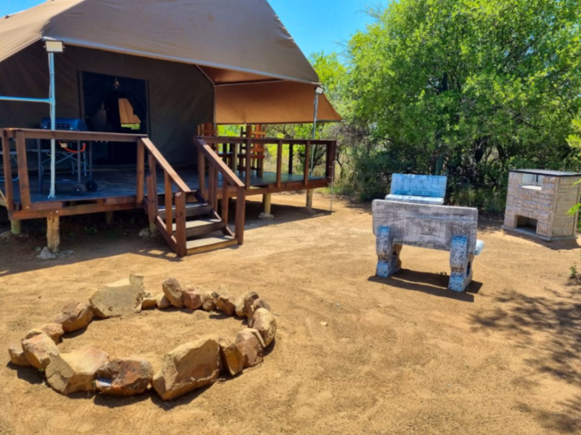 Firepit outside the tent