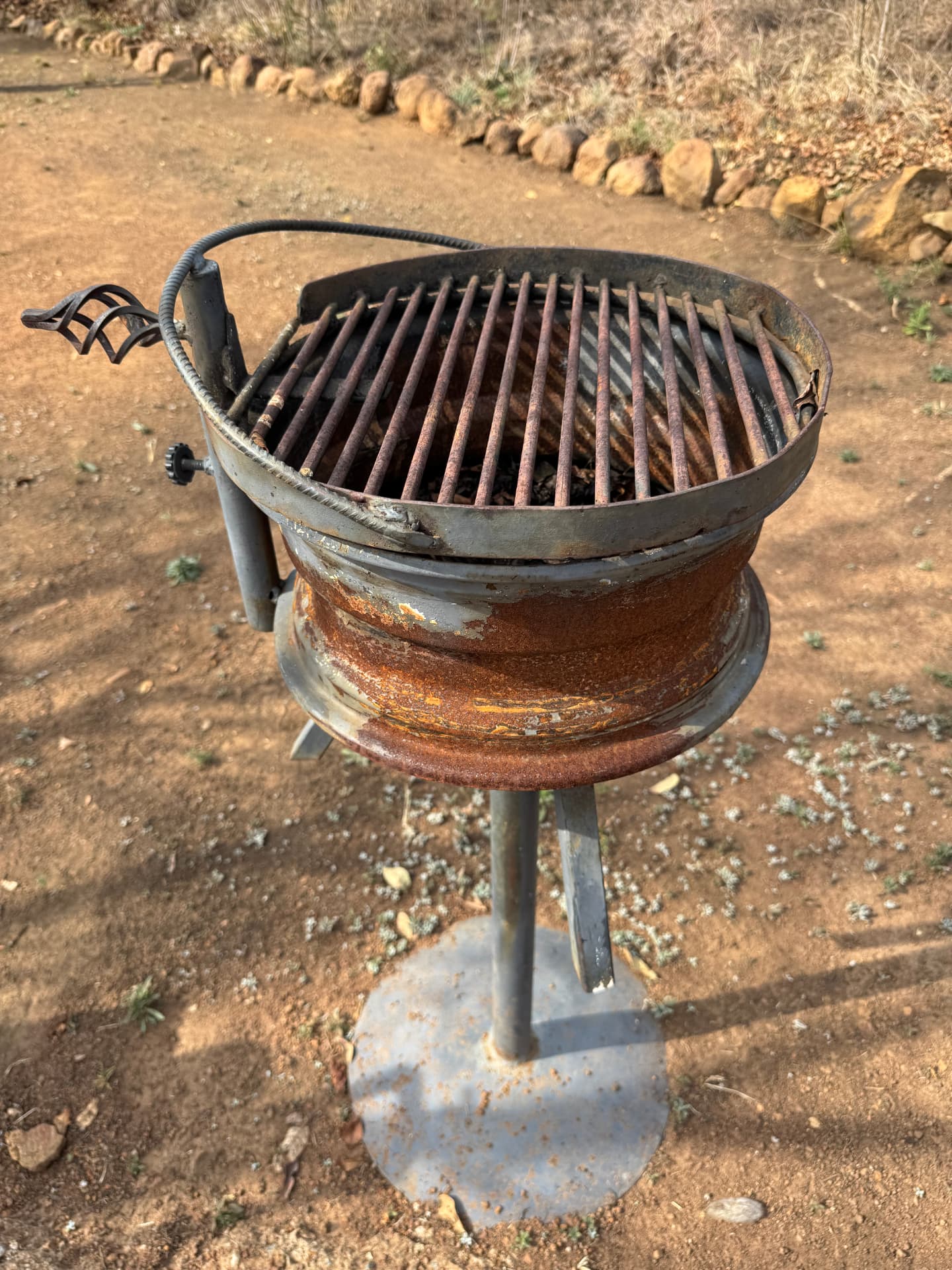 Privater Braai auf dem Campingplatz