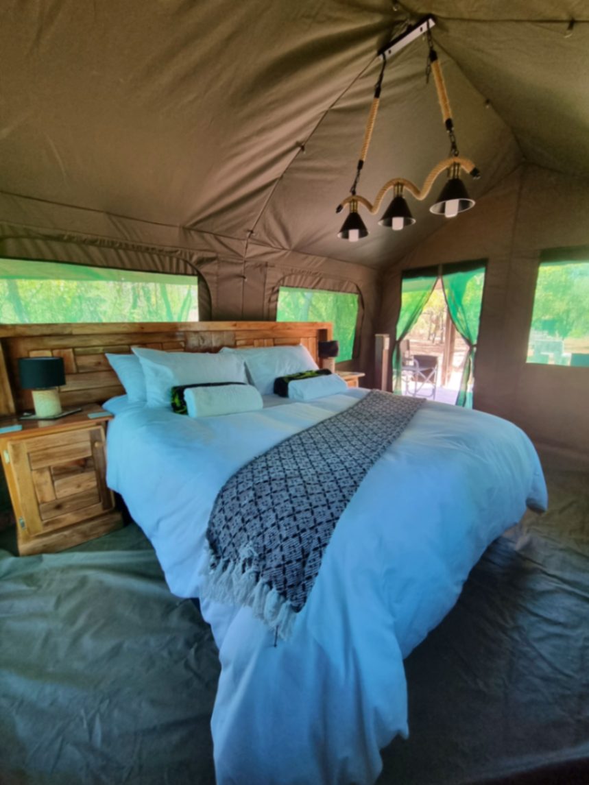 Bush camp bedroom